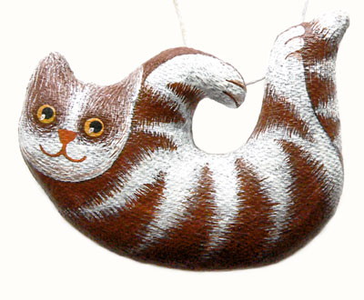 Текстильная подвеска "Котенок"
