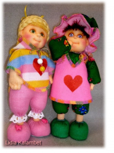 Текстильные куколки "Подружки".