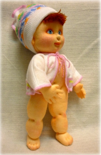 Текстильная кукла. "Пупс малышок"