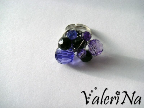 Кольцо "The favourite violet"