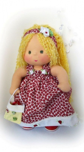 Нарядная девочка - кукла вальдорфская 32 см (НА ЗАКАЗ)