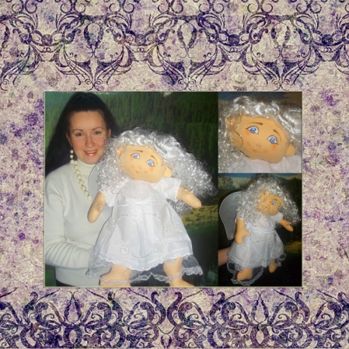 Текстильная кукла Рождественский Ангел Ангелина