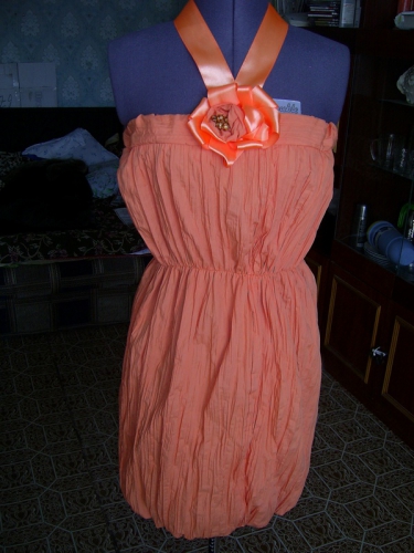 Платье баллон "Персик"