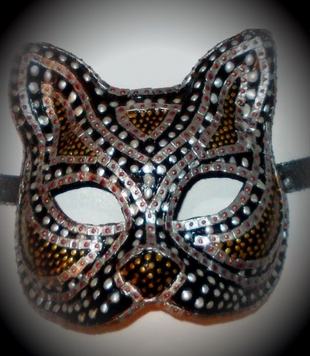 Венецианская карнавальная маска "Кошка Жанна"