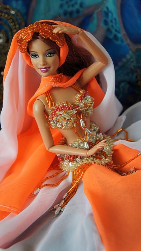 Костюм для куклы Барби "Солнце пустыни", кукла в восточном стиле