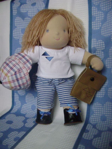 "Кузьма"  кукла (на заказ) вальдорфская 30 см