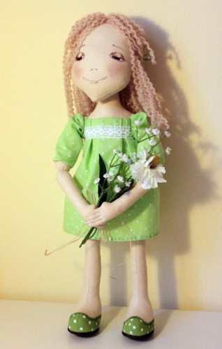 Текстильная кукла "Аринка"
