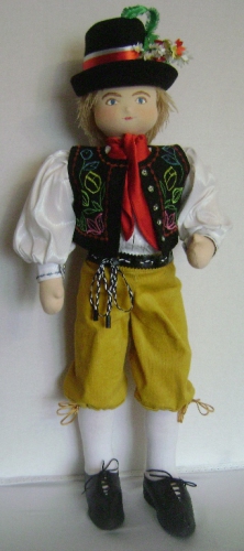Кукла в мужском чешском национальном костюме