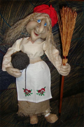 Текстильная кукла Баба-Яга