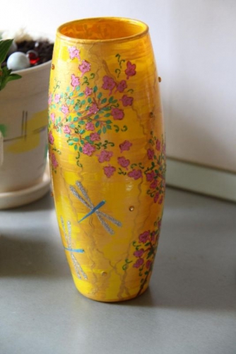 ваза стеклянная "Солнечная"