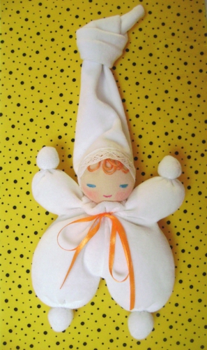 Кукла - (на заказ) Малышарик белоснежный