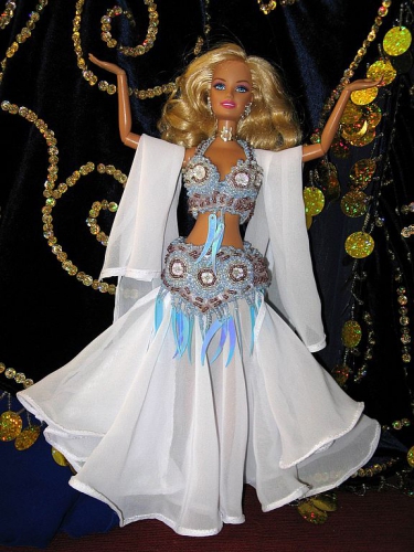 Костюм для куклы Барби "Аквамарин", кукла в восточном стиле