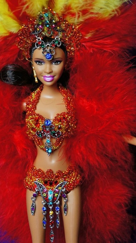 Костюм для куклы Барби "Карнавал в РИО", кукла в восточном стиле