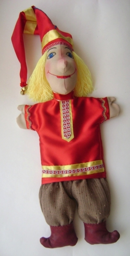 Петрушка - для кукольного театра перчаточная кукла НА ЗАКАЗ