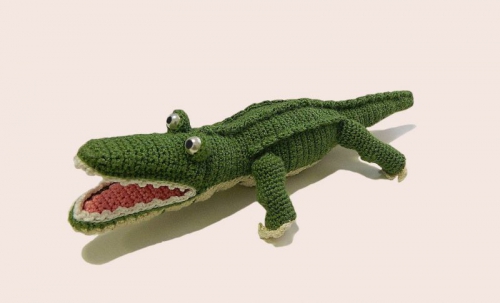 вязаный крокодил