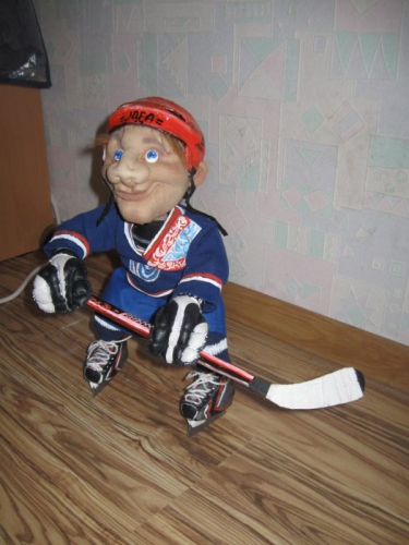 Кукла текстильная "Для сильных духом -Хоккеист"