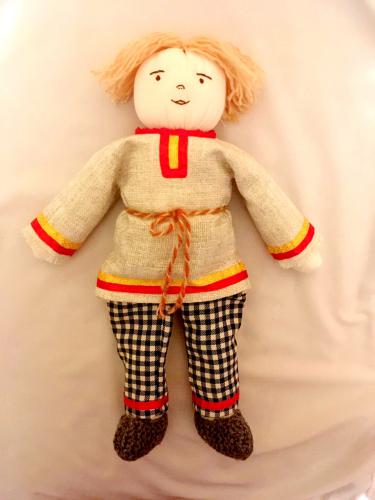 Игровая текстильная кукла Ванечка